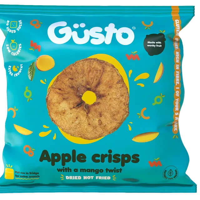 Air-dried Apple Crisps with a Mango twist | Case of 12