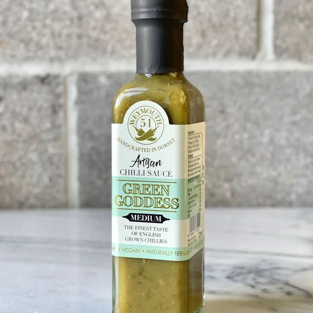 Green Goddess Fermented Vegan Medium Chilli Sauce 220ml