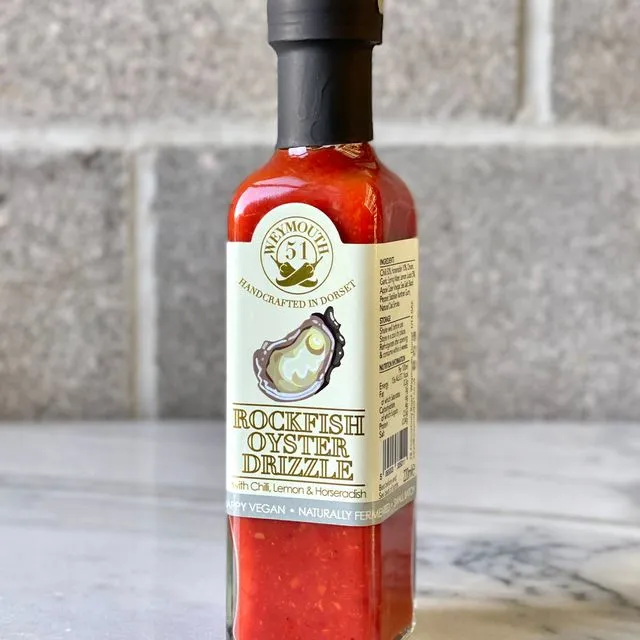 Rockfish Oyster Drizzle Fermented Vegan Chilli Sauce 220ml