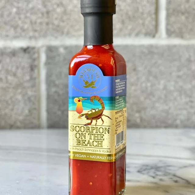 Scorpion on the Beach Fermented Super Hot Chilli Sauce 220ml