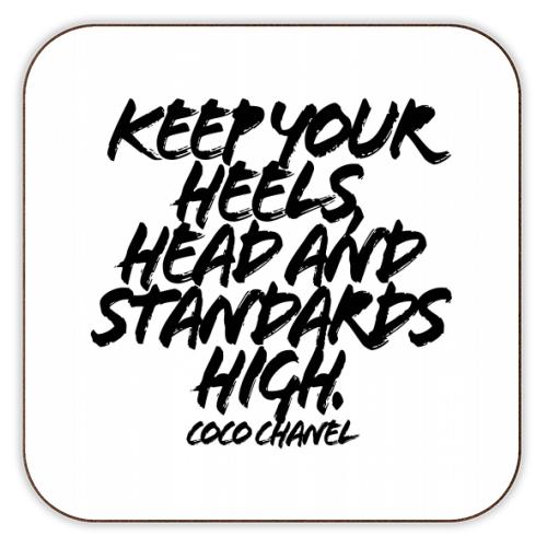 Coasters 'Keep Your Heels Head and Stand