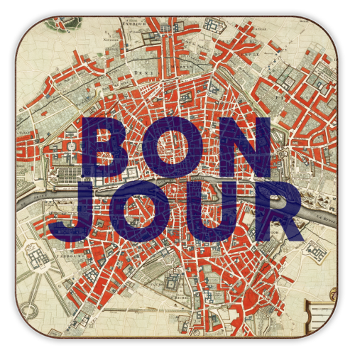 Coasters 'Bonjour' by The 13 Prints