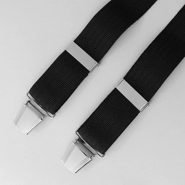 35mm Plain Black Braces