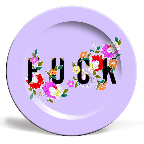 Plates 'FUCK FLORAL' by PEARL &amp; CLOVER
