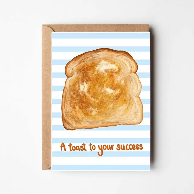 A toast to your success - congratulations greeting card
