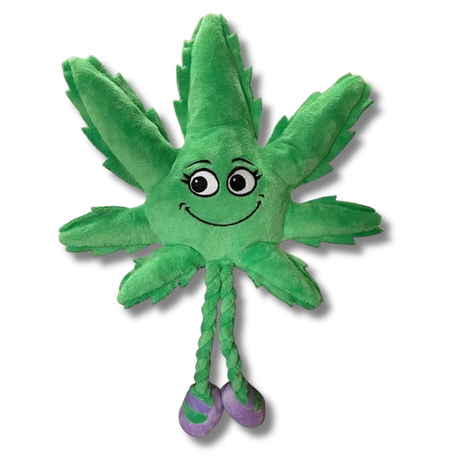 Mary Jane the Weed Leaf | Funny Dog Toy | Cool Plush Squeaky