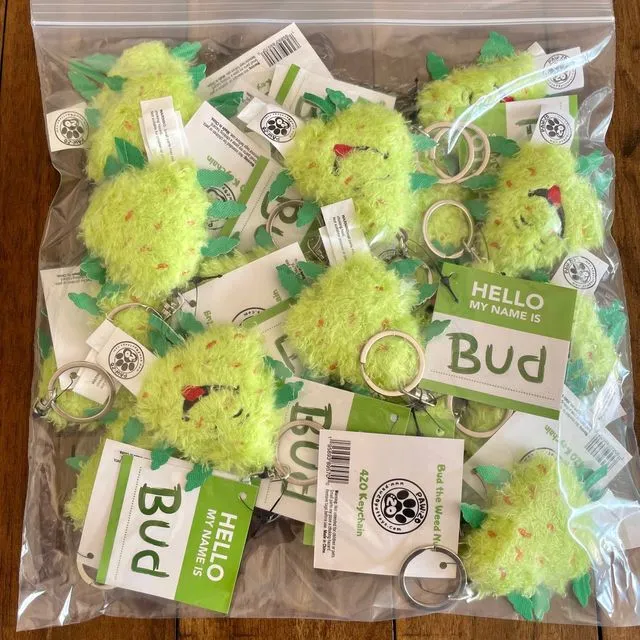 Bud the Weed Nug Keychain 20pc Refill for Counter Display