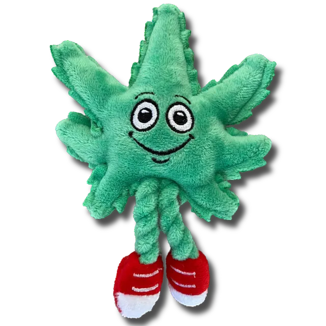 Lil' MJ the Weed Leaf | Funny Cat Toy | Cool Plush Catnip