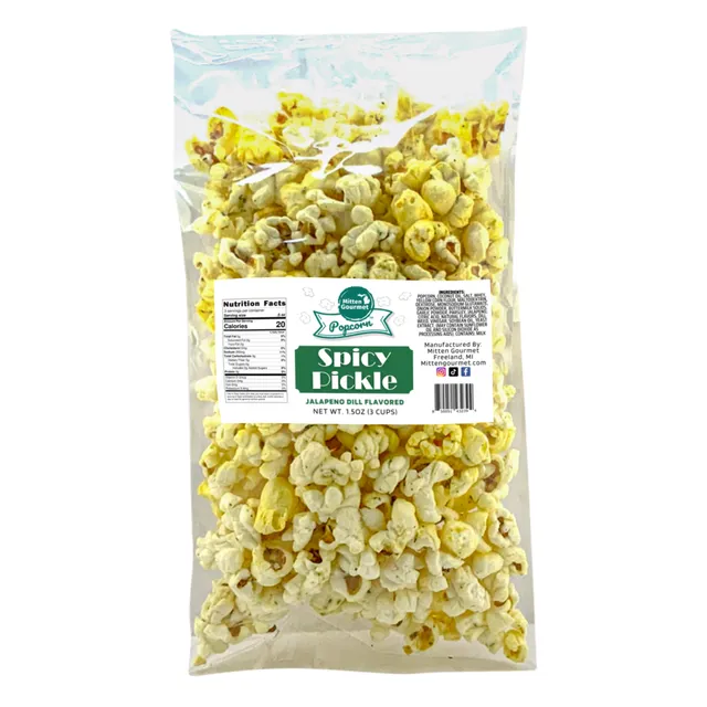 Spicy Pickle - Small Batch Gourmet Popcorn - Small Bag (16 Case)