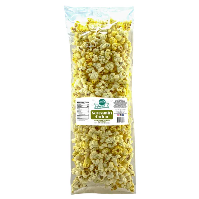 Screamin Onion - Small Batch Gourmet Popcorn - Large Bag (8 Case)