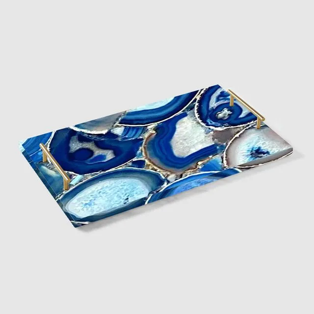 Blue Agate Seving Tray