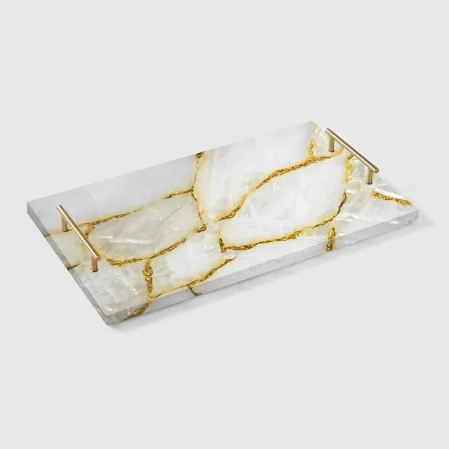 Rock Crystal Serving Tray
