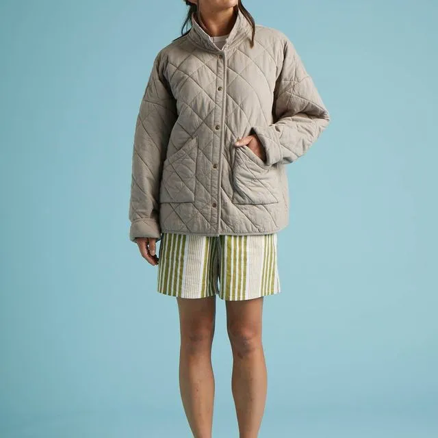 Countryside Quilted Jacket - Pebble