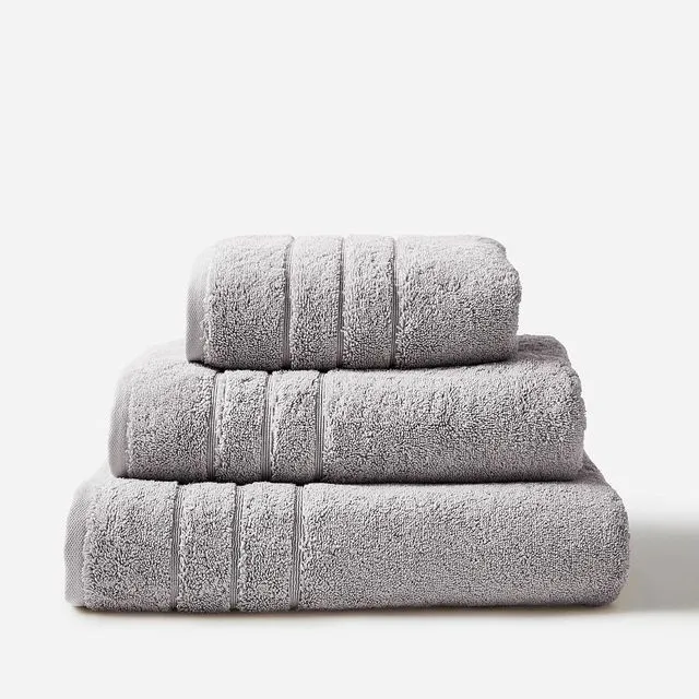 Hotel Luxury Bath Towels - 100% Combed Cotton (Smoke Grey)