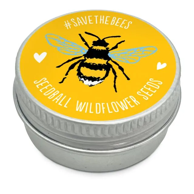 Mini Seedball Tins #Savethebees (yellow)