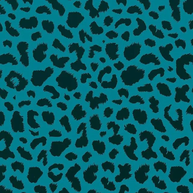 Gift Wrap - Leopard Print Green