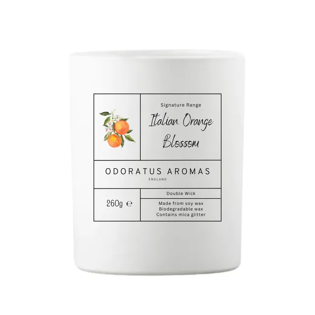Italian Orange Blossom Signature Soy Candle | Double Wick 260g