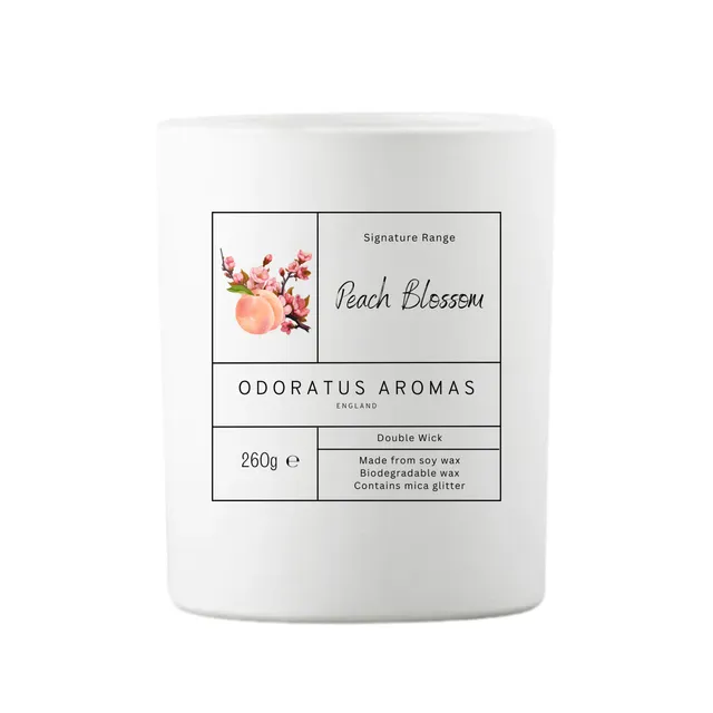 Peach Blossom Signature Soy Candle | Double Wick 260g