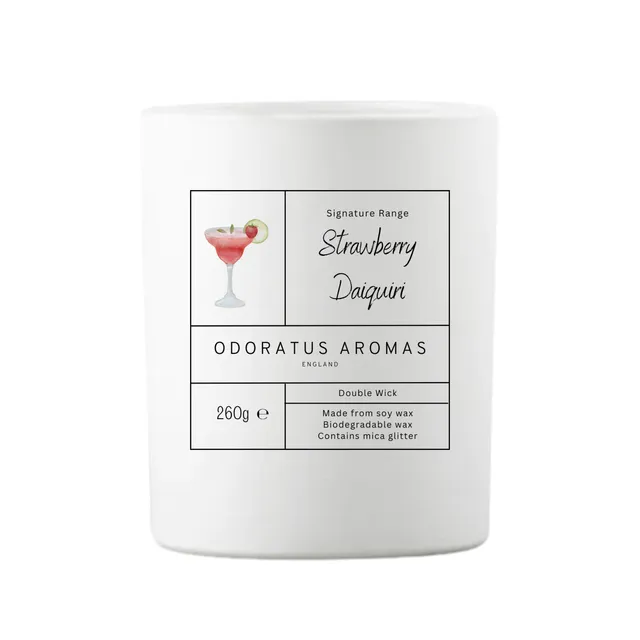 Strawberry Daiquiri Signature Soy Candle | Double Wick 260g
