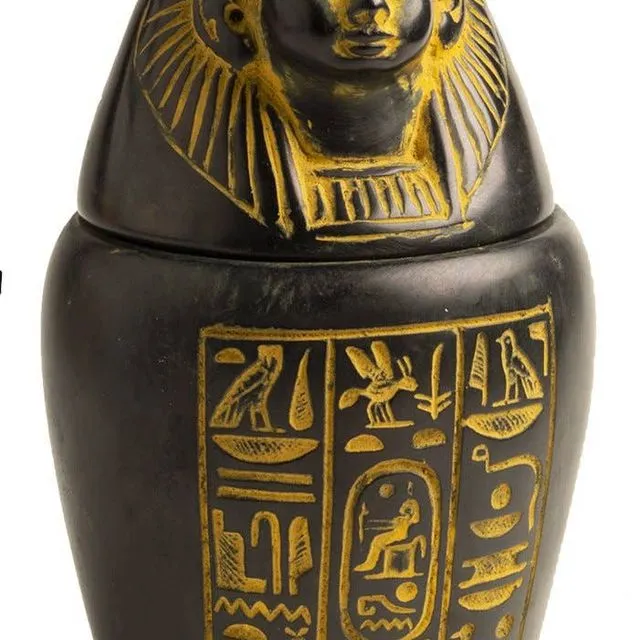 Canopic Jar Antique Gold - Imsety - 5"