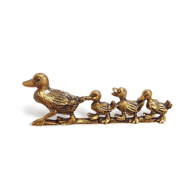 Mother and Ducklings Brooch