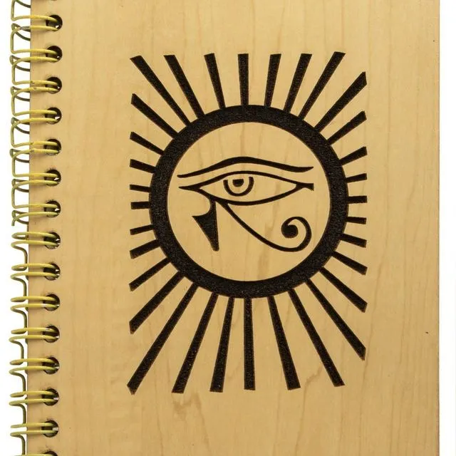 Wooden Diary - Eye - 4.5" x 5.75"
