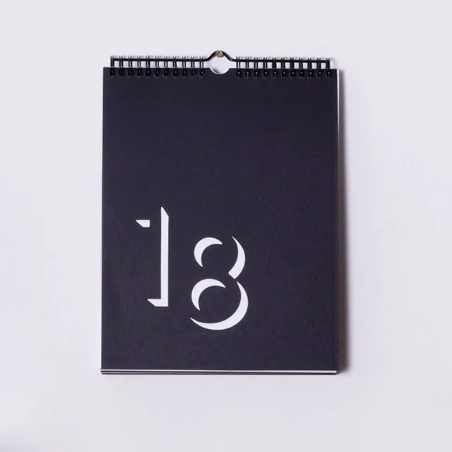 Flip Perpetual Calendar - Black &amp; White