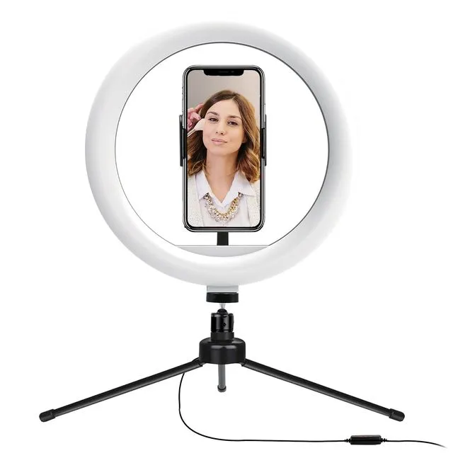 Supersonic PRO10” LED Table Top Selfie Ring Light