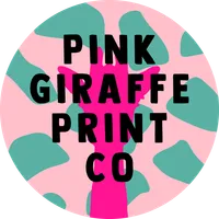 Pink Giraffe Print Co