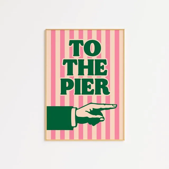 To The Pier (right) Print
