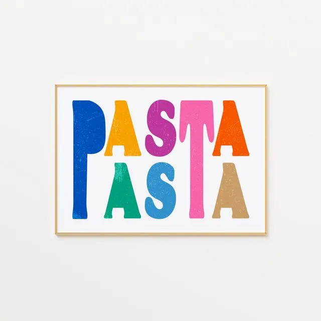 Risograph Pasta Print