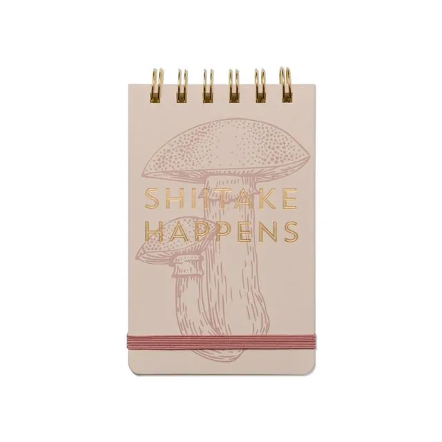 Vintage Sass Twin Wire Notepad - Shiitake Happens