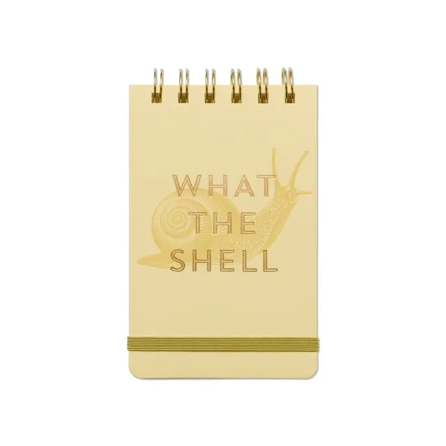 Vintage Sass Twin Wire Notepad - What The Shell