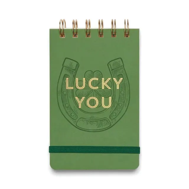 Vintage Sass Twin Wire Notepad - Lucky You