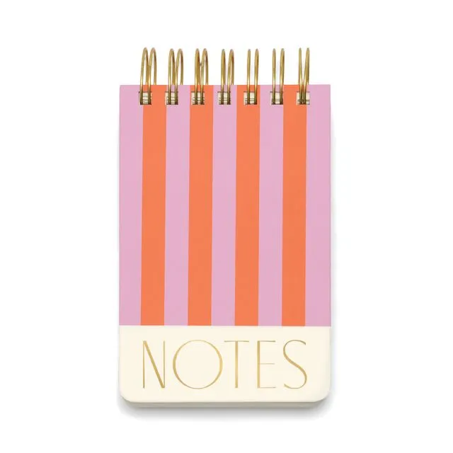 Twin Wire Chunky Notepad - Stripes