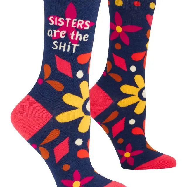 Sisters Are The Shit Crew Socks - NEW!
