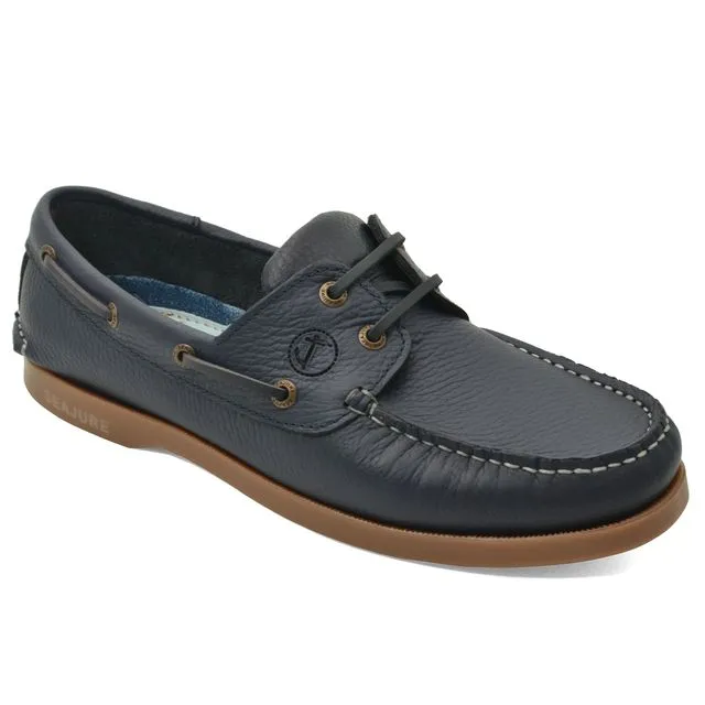 Men’s Boat Shoes Seajure Norte Navy Blue Leather
