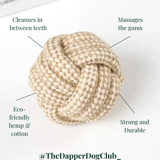 Eco-friendly Hemp Rope Ball Toy
