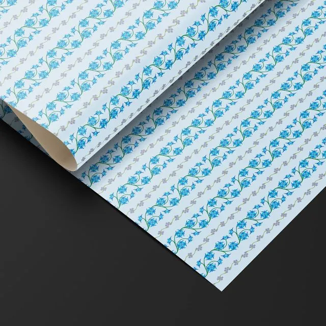 Glossy Wrapping Paper- Forget Me Not
