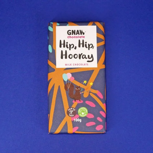 Hip Hip Hooray Milk Chocolate Bar