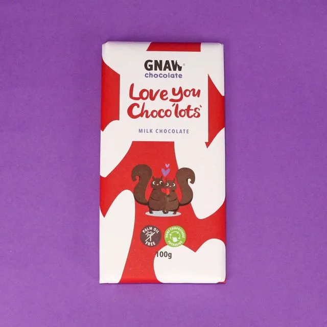 Love You Choco'lots' Milk Chocolate Bar