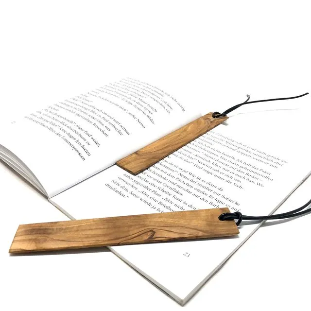 Olive wood bookmark