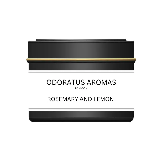 Rosemary and Lemon Scented Candle Tin 100g | Soy Wax, Mica Glitter