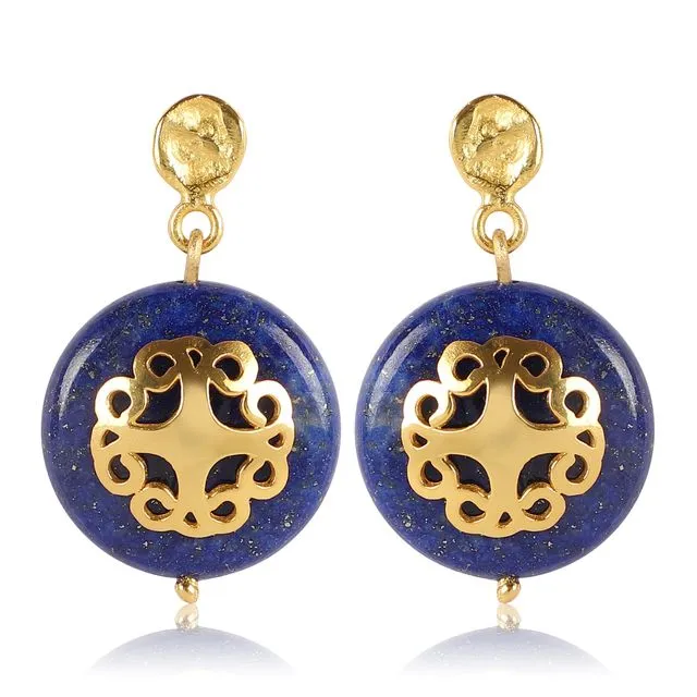 Melange Lapis Lazuli Earring