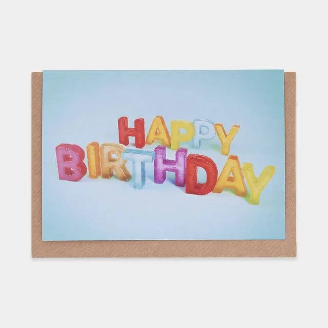 Happy Birthday (Candy) Greetings Card