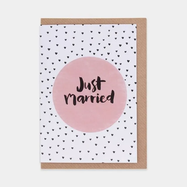 Just Married Greetings Card