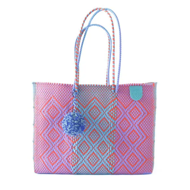 SUNSET WOVEN SUPER TOTE