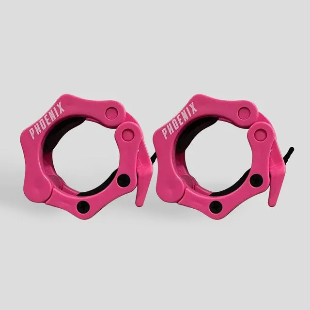 Olympic 2-Inch Barbell Clamps - Pink