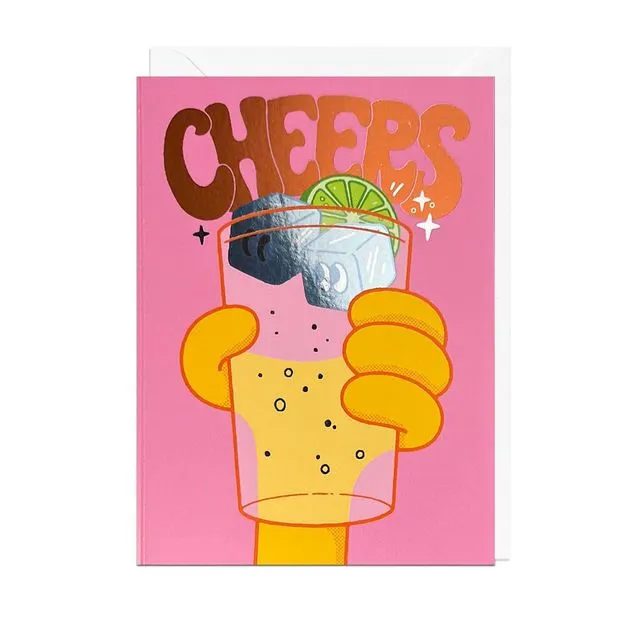 CHEERS FOIL Card Pack of 6