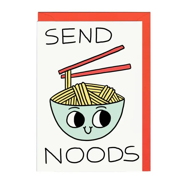 SEND NOODS LINES Card Pack of 6